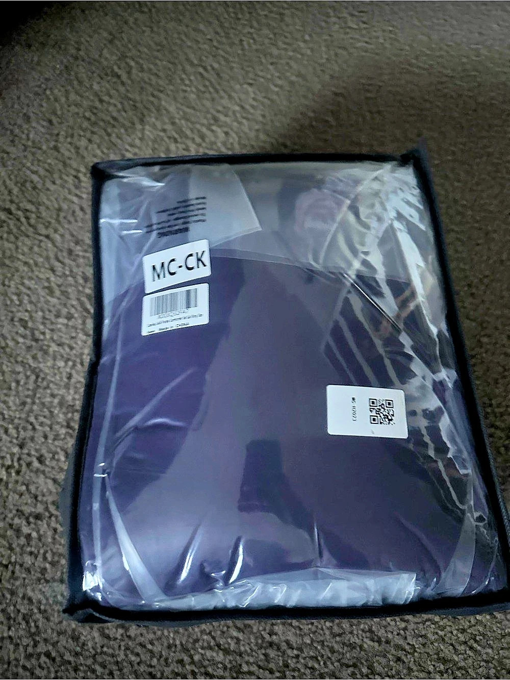 Litanika Solid Purple Comforter Set King Comforter Set NWT